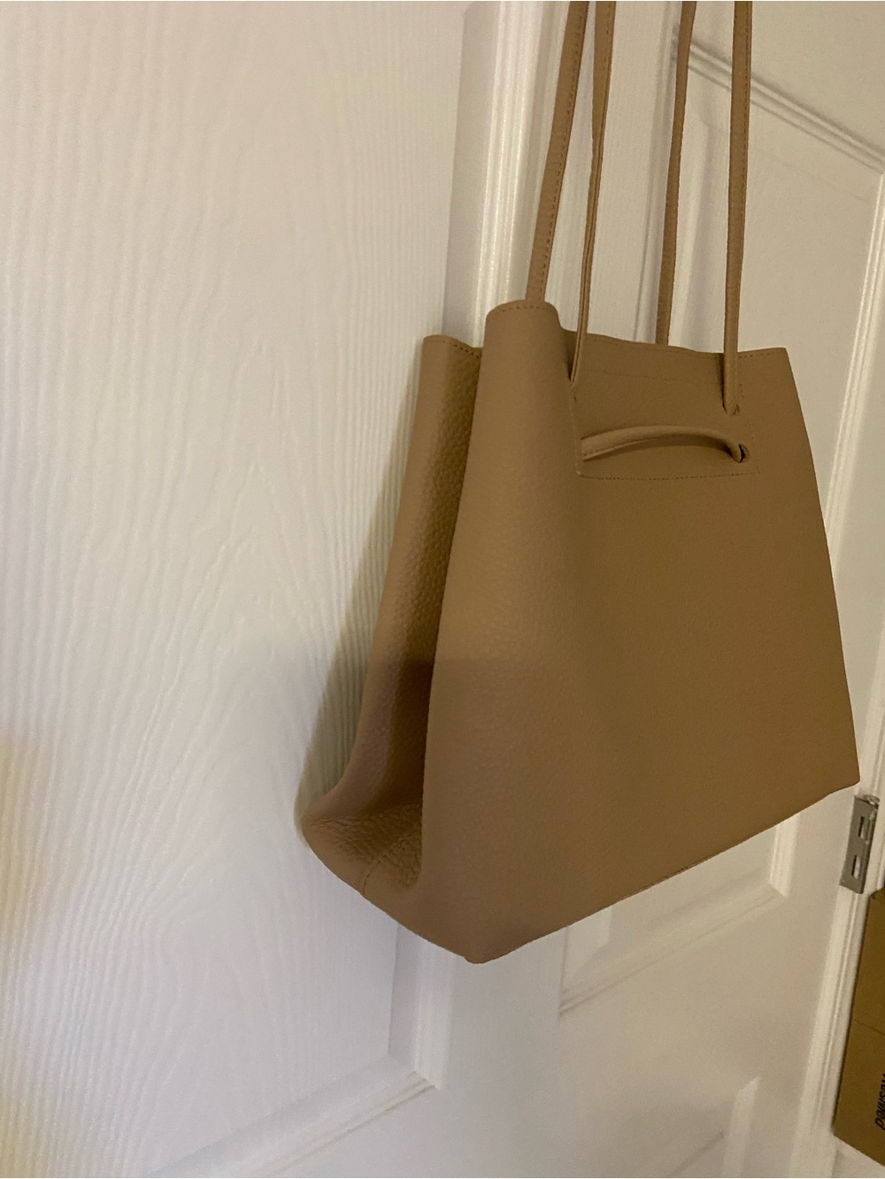 8 OTHER REASONS Tan Faux Leather Tote Bag - Picture 2 of 6